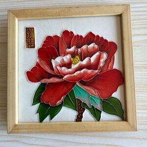 2/$25💙Vintage Tang Tri-Color Glazed Ceramics- Chinese Wall Art